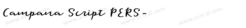 Campana Script PERS字体转换